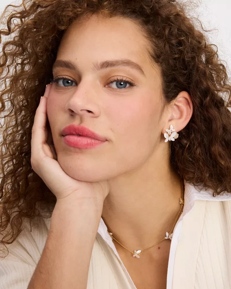 Social Butterly Cluster Studs
