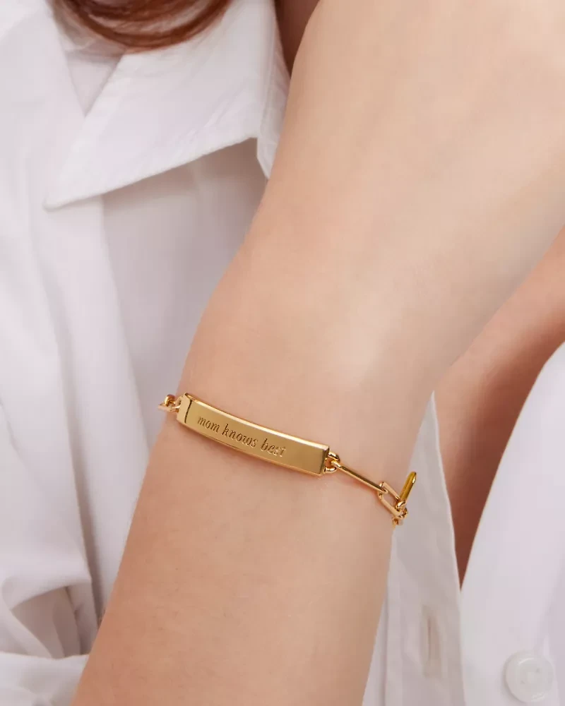 Mom Knows Best Idiom Id Bracelet
