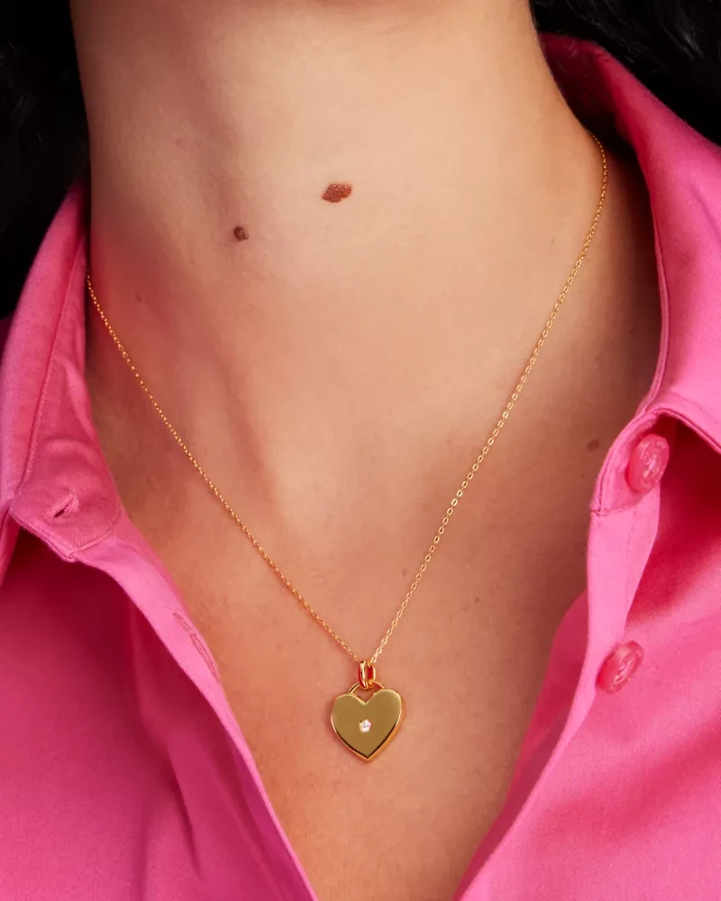 Kate Spade Fine Meant To Be Heart Pendant