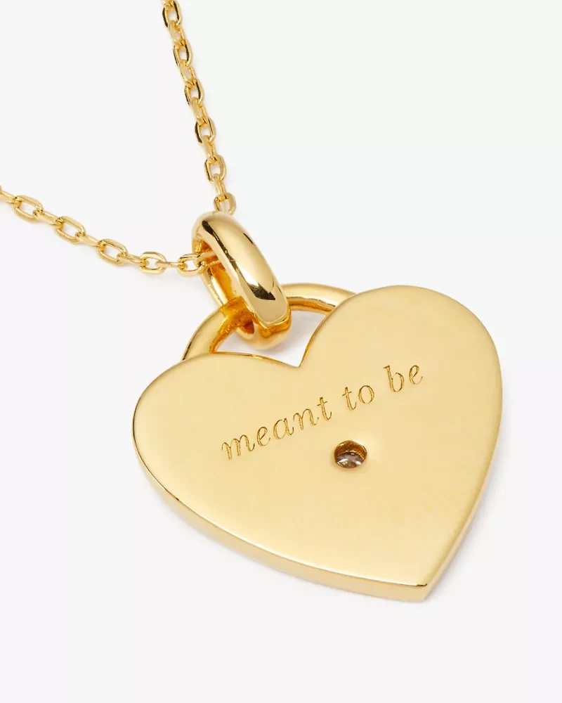 Kate Spade Fine Meant To Be Heart Pendant