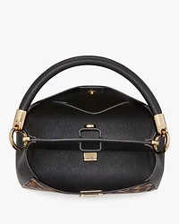 Phoebe Small Spotted Leopard Top Handle Satchel