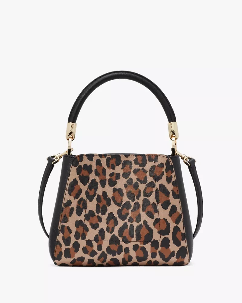 Phoebe Small Spotted Leopard Top Handle Satchel
