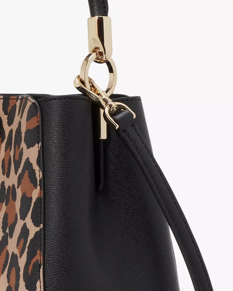 Phoebe Small Spotted Leopard Top Handle Satchel