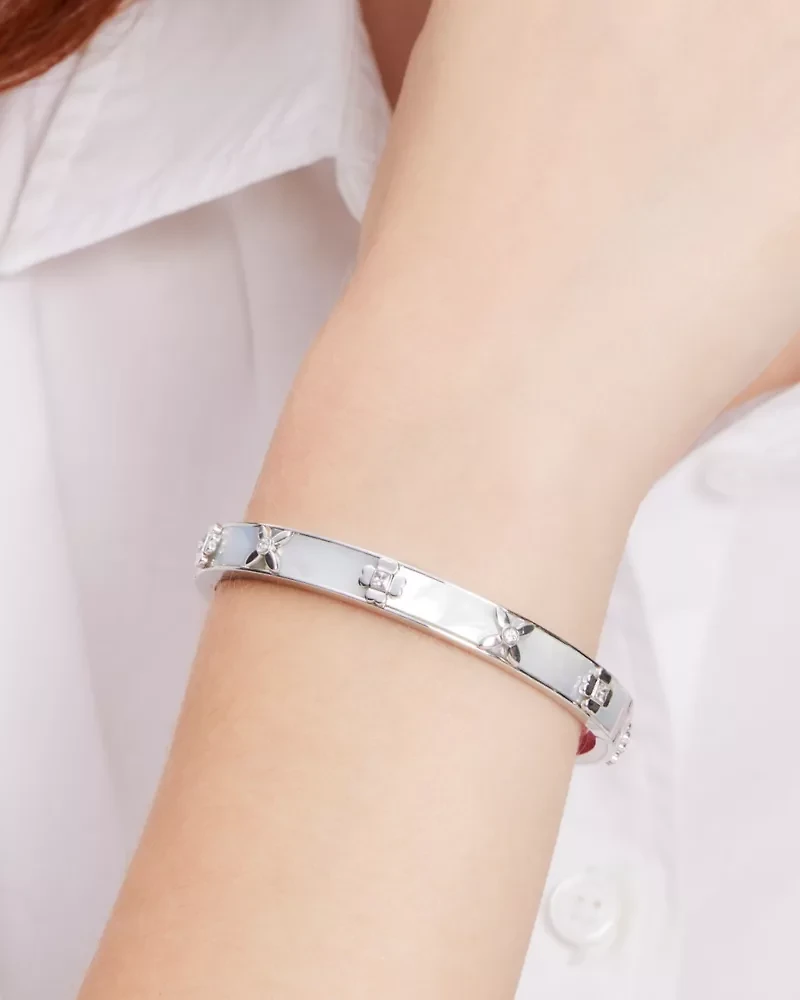 Heritage Bloom Hinged Bangle