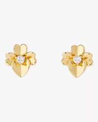 Precious Pansy Studs
