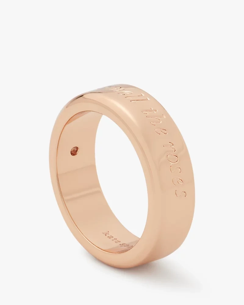 Stop And Smell The Roses Idiom Ring