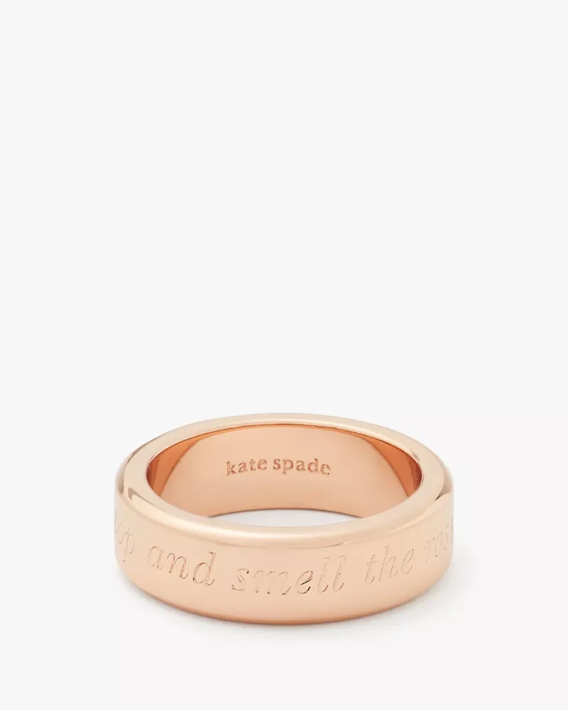 Stop And Smell The Roses Idiom Ring