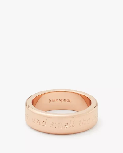 Stop And Smell The Roses Idiom Ring
