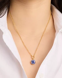 Pop Of Joy Spade Flower Pendant