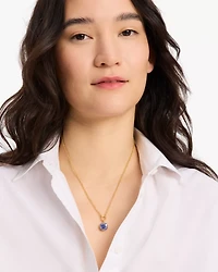 Pop Of Joy Spade Flower Pendant
