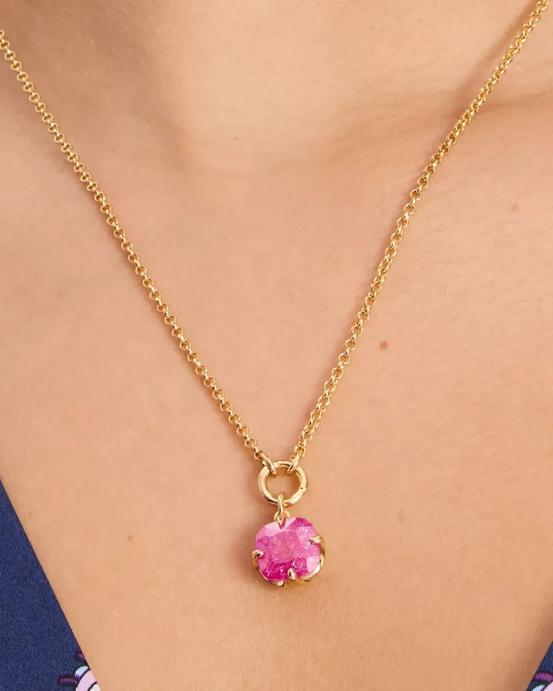 Pop Of Joy Spade Flower Pendant