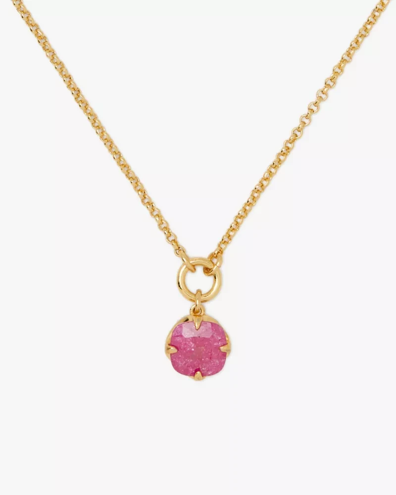 Pop Of Joy Spade Flower Pendant