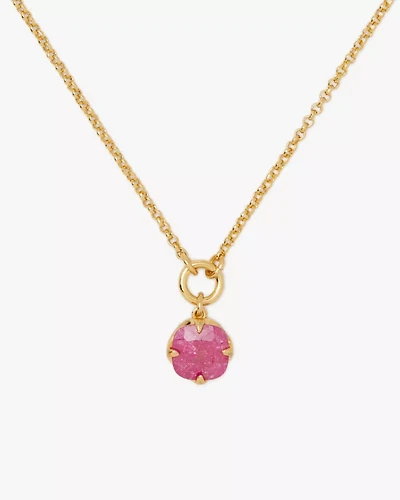 Pop Of Joy Spade Flower Pendant