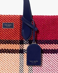 Manhattan Grand Plaid Tweed Large Tote