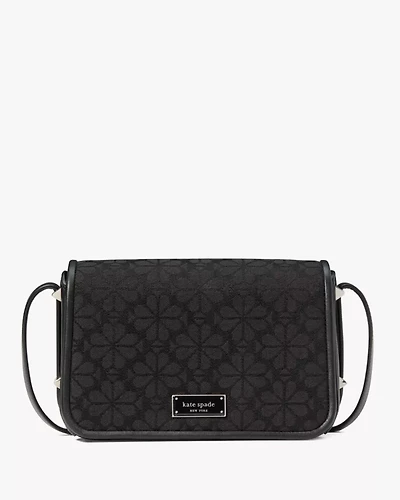 Liv Spade Flower Jacquard Crossbody Bag