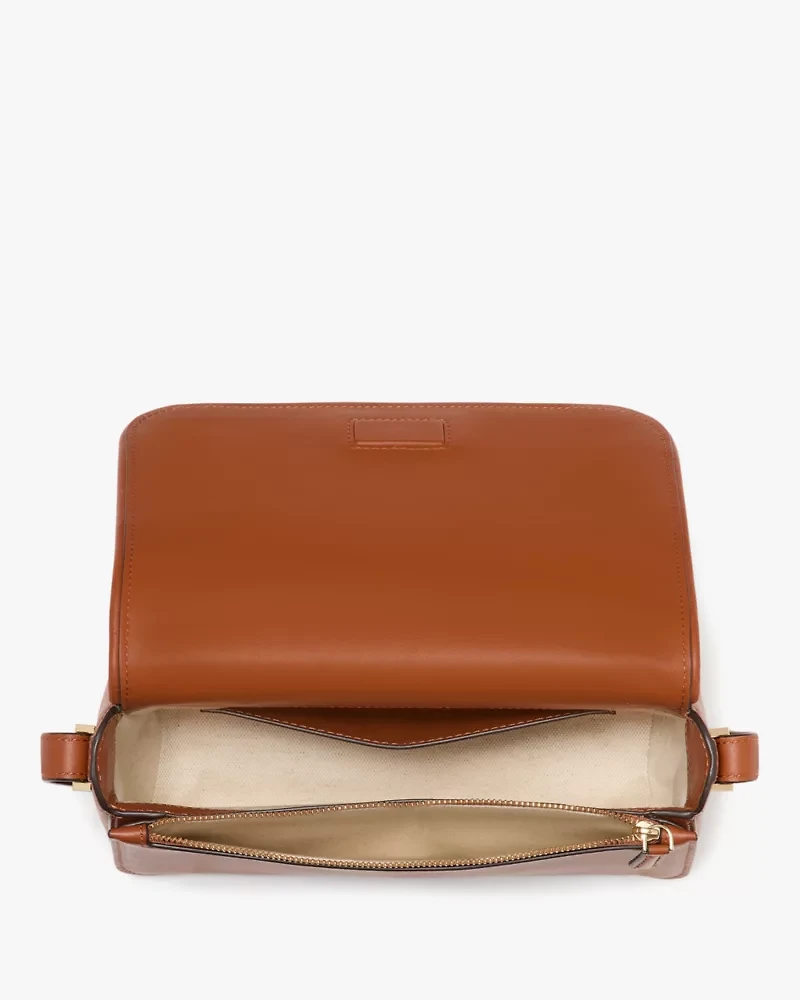 Spade Flower Jacquard Small Flap Crossbody