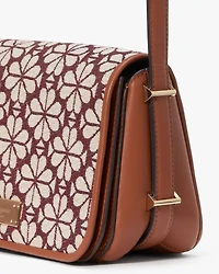 Spade Flower Jacquard Small Flap Crossbody