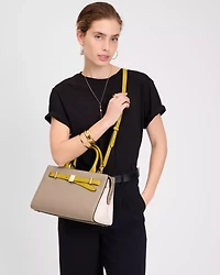 Deco Colorblocked Medium Satchel