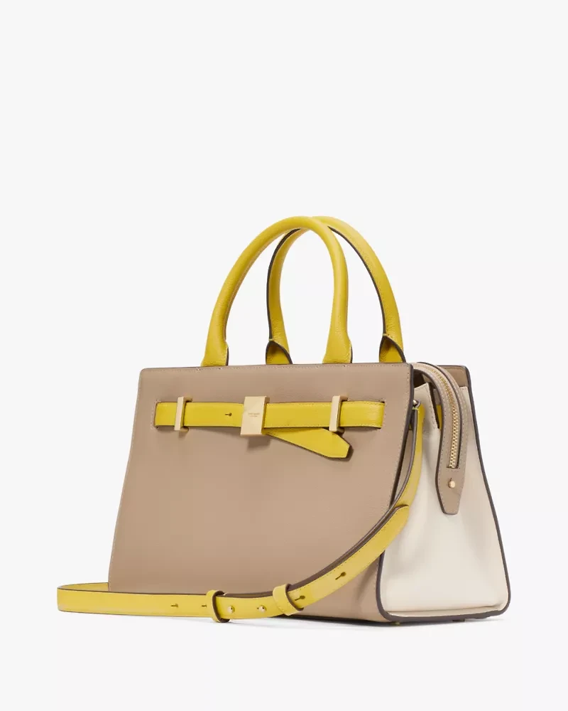 Deco Colorblocked Medium Satchel