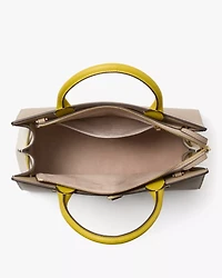 Deco Colorblocked Medium Satchel