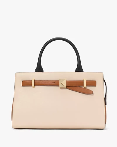 Deco Colorblocked Medium Satchel