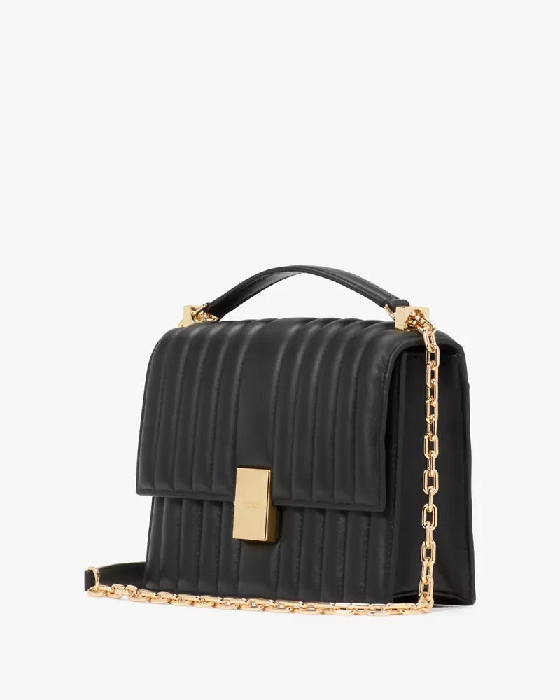 Deco Quilted Chain Shoulder Bag