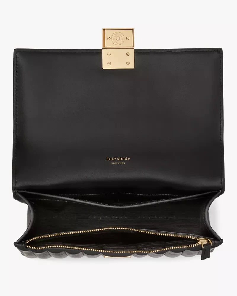 Deco Quilted Chain Shoulder Bag