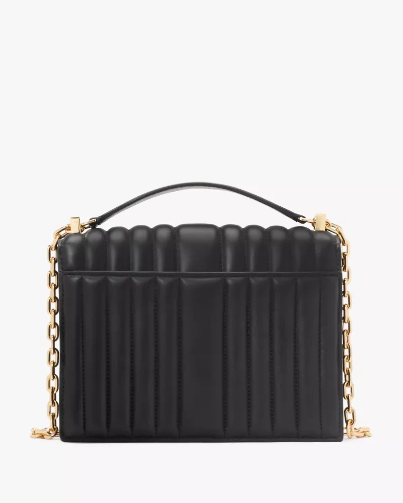 Deco Quilted Chain Shoulder Bag