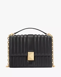 Deco Quilted Chain Shoulder Bag
