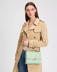 Deco Quilted Chain Shoulder Bag