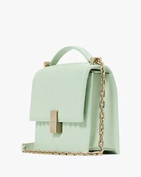 Deco Quilted Chain Shoulder Bag