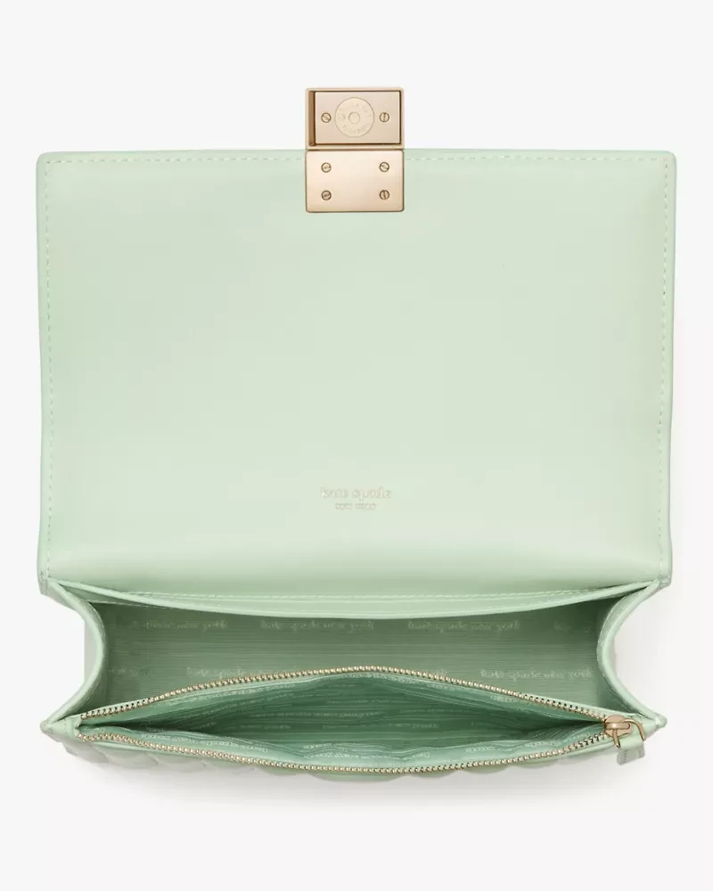 Deco Quilted Chain Shoulder Bag