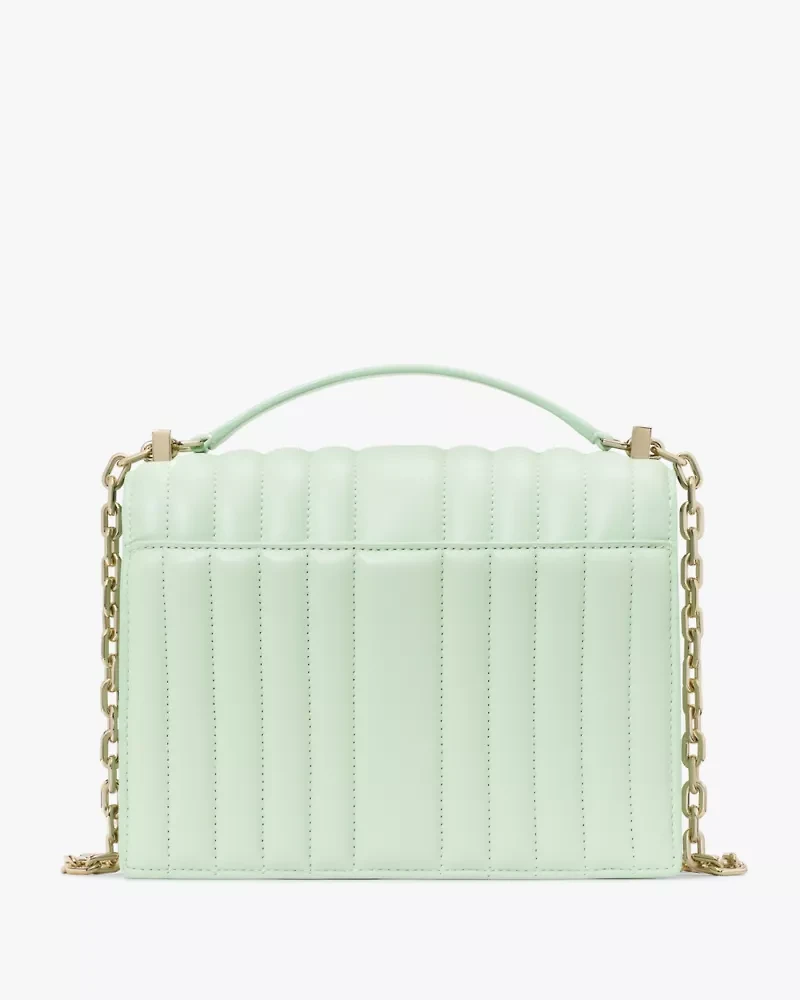 Deco Quilted Chain Shoulder Bag