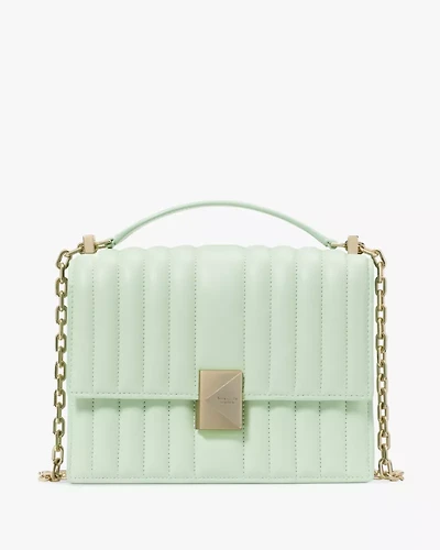 Deco Quilted Chain Shoulder Bag