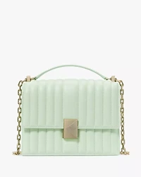 Deco Quilted Chain Shoulder Bag