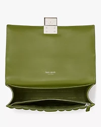 Deco Quilted Chain Shoulder Bag