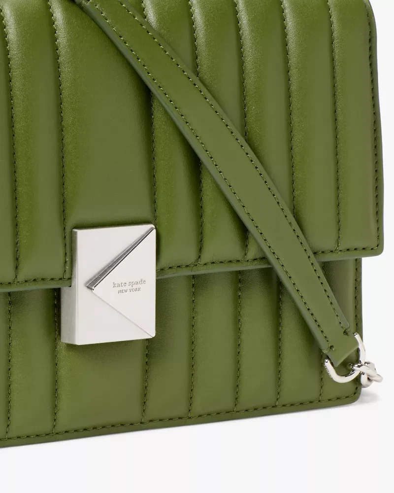 Deco Quilted Chain Shoulder Bag