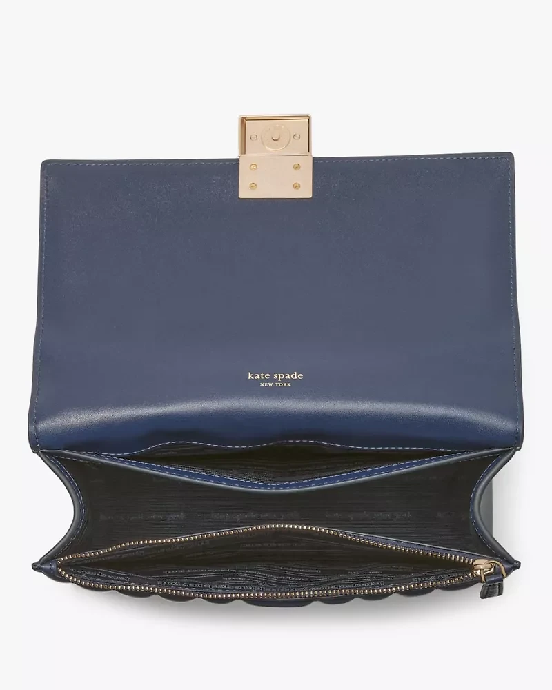 Deco Quilted Chain Shoulder Bag