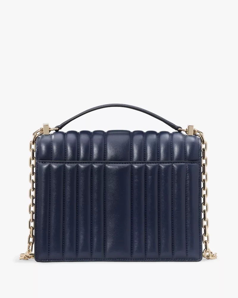 Deco Quilted Chain Shoulder Bag