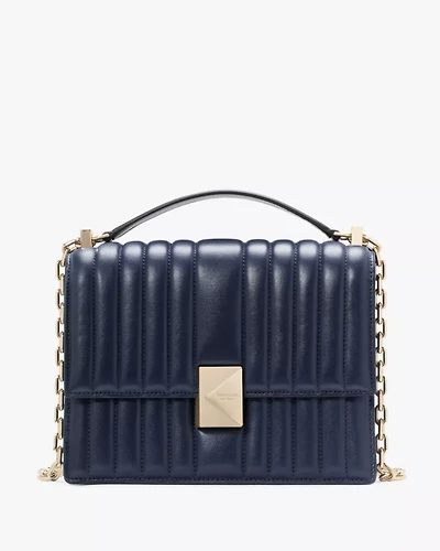 Deco Quilted Chain Shoulder Bag