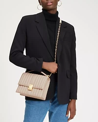 Deco Quilted Chain Shoulder Bag