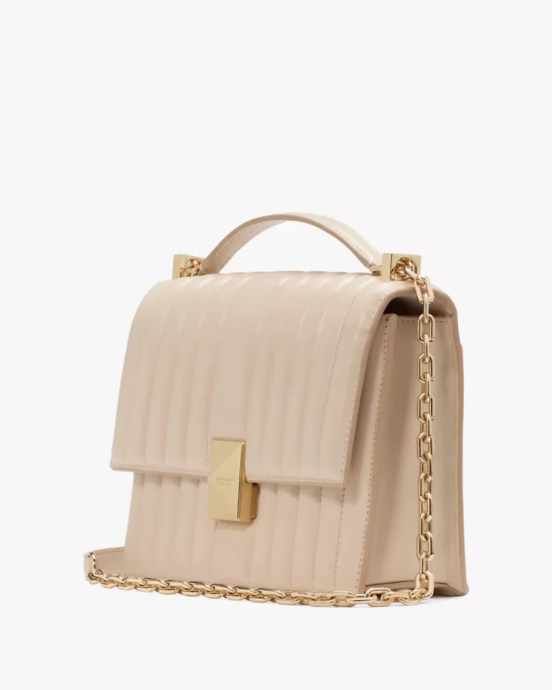 Deco Quilted Chain Shoulder Bag