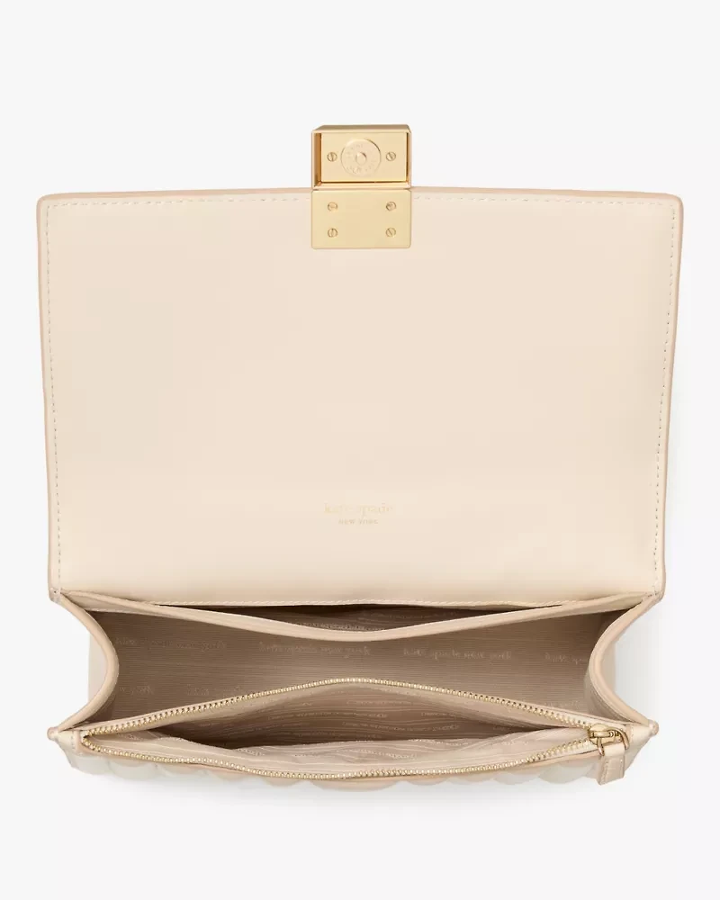 Deco Quilted Chain Shoulder Bag