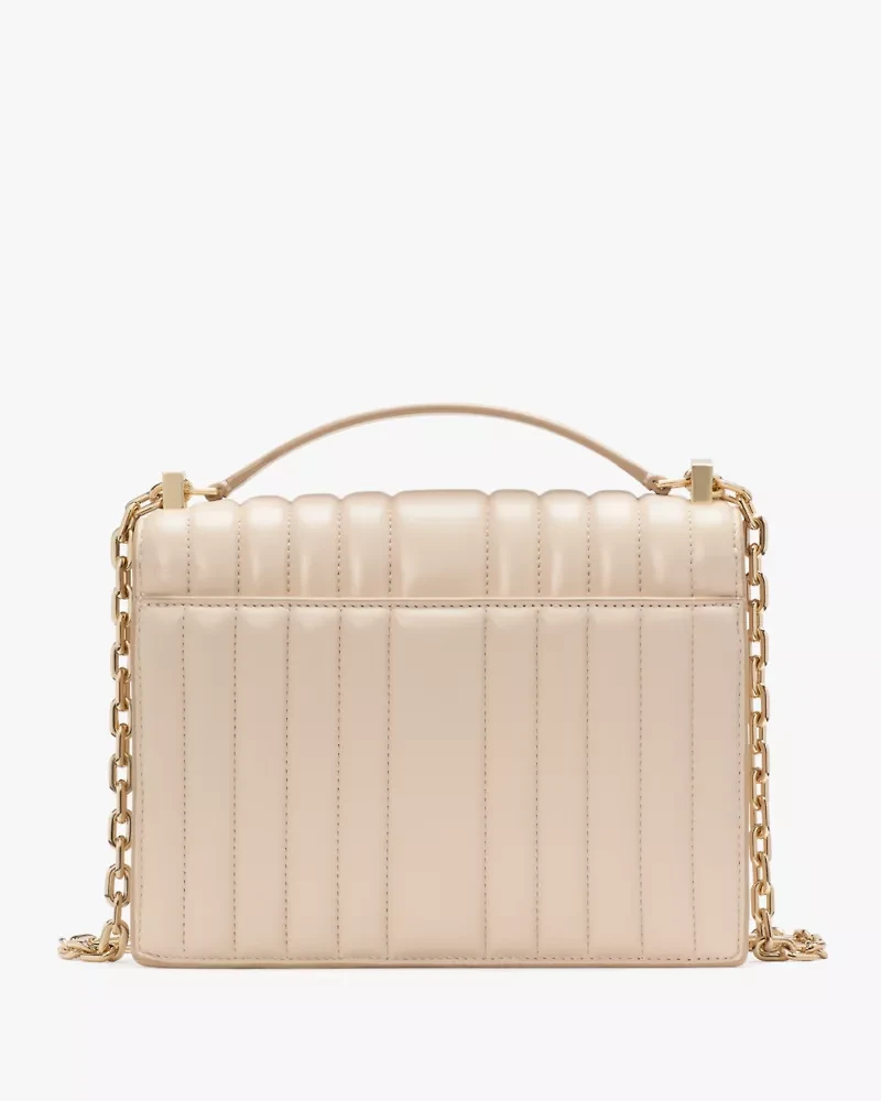 Deco Quilted Chain Shoulder Bag