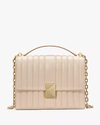 Deco Quilted Chain Shoulder Bag