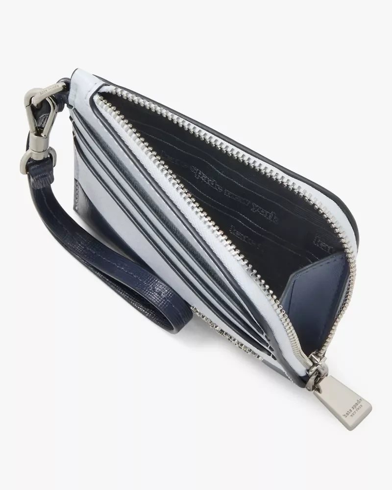 Devin Colorblocked Coin Card Case Wristlet