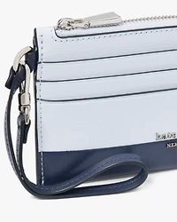 Devin Colorblocked Coin Card Case Wristlet