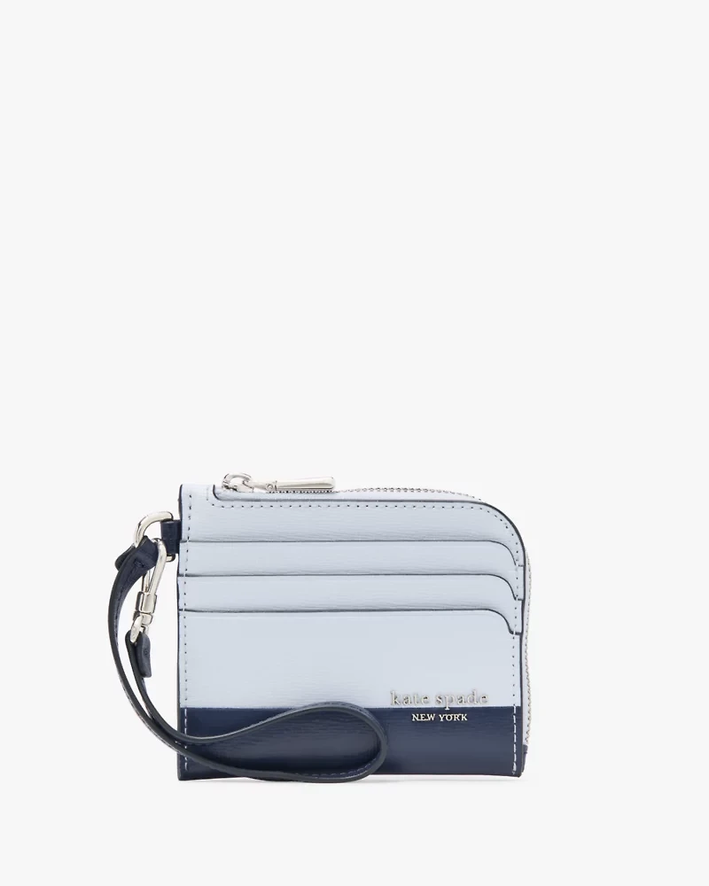 Devin Colorblocked Coin Card Case Wristlet