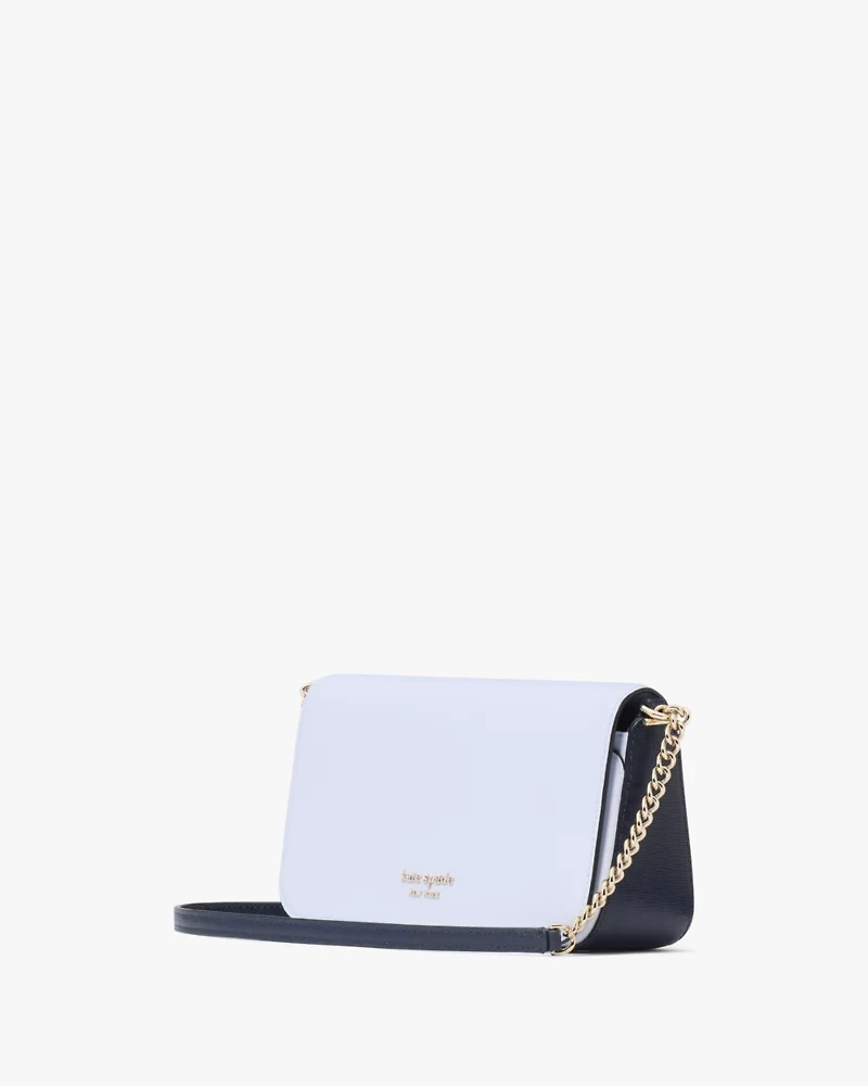 Devin Colorblocked Flap Chain Wallet