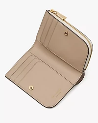 Devin Colorblocked Small Compact Wallet